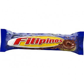 FILIPINOS con chocolate con leche paquete 100 grs